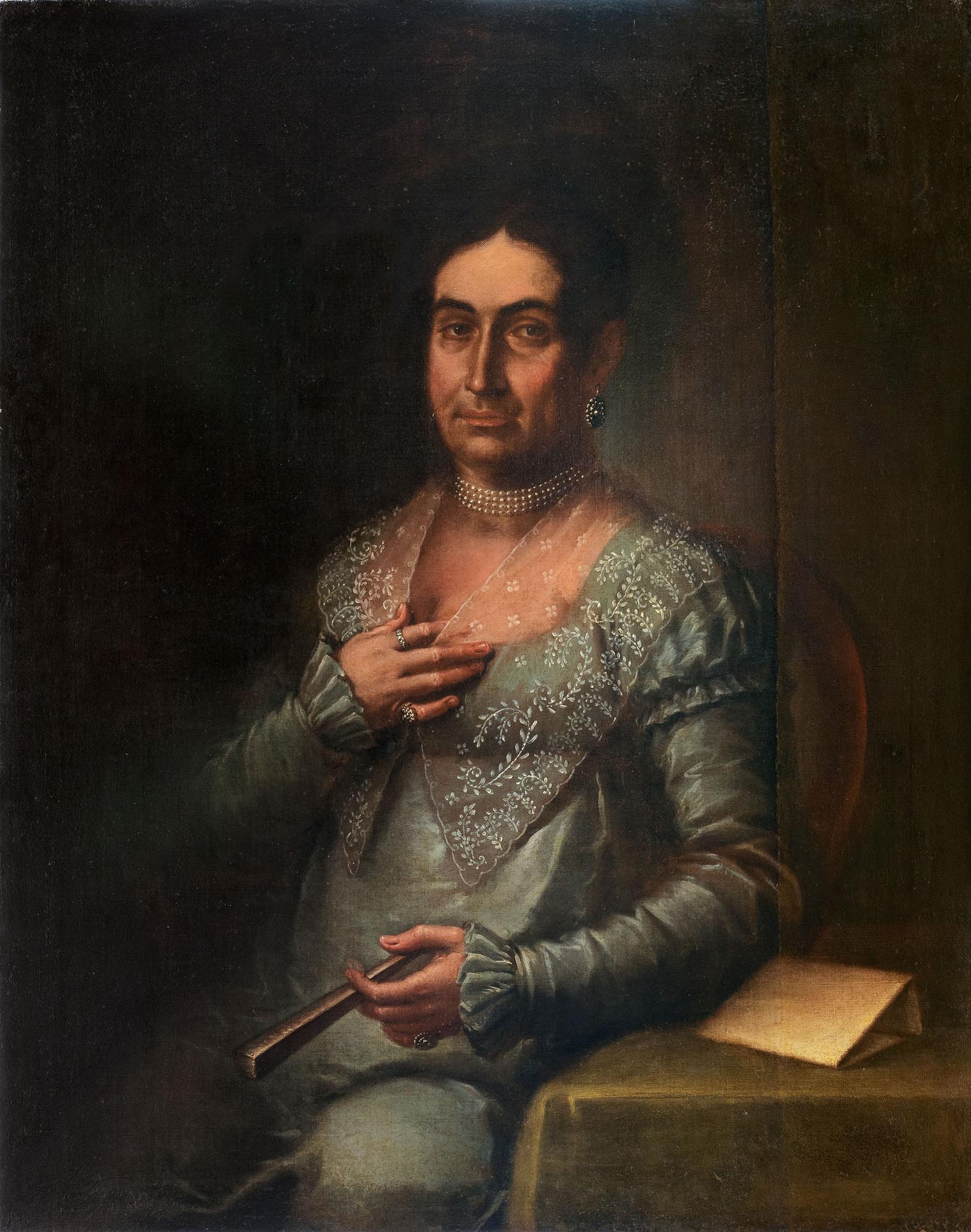 α) Πορτραίτο του Γεωργίου Χοϊδά (δεκαετία 1820), β) Πορτραίτο της κοντέσας Ρεγγίνας Πινιατώρου (δεκαετία 1820)