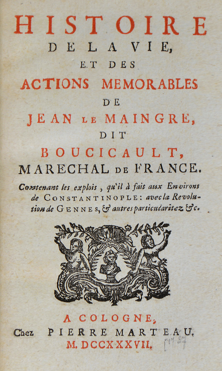 LE MAINGRE DE BOUCICAUT, Jean.