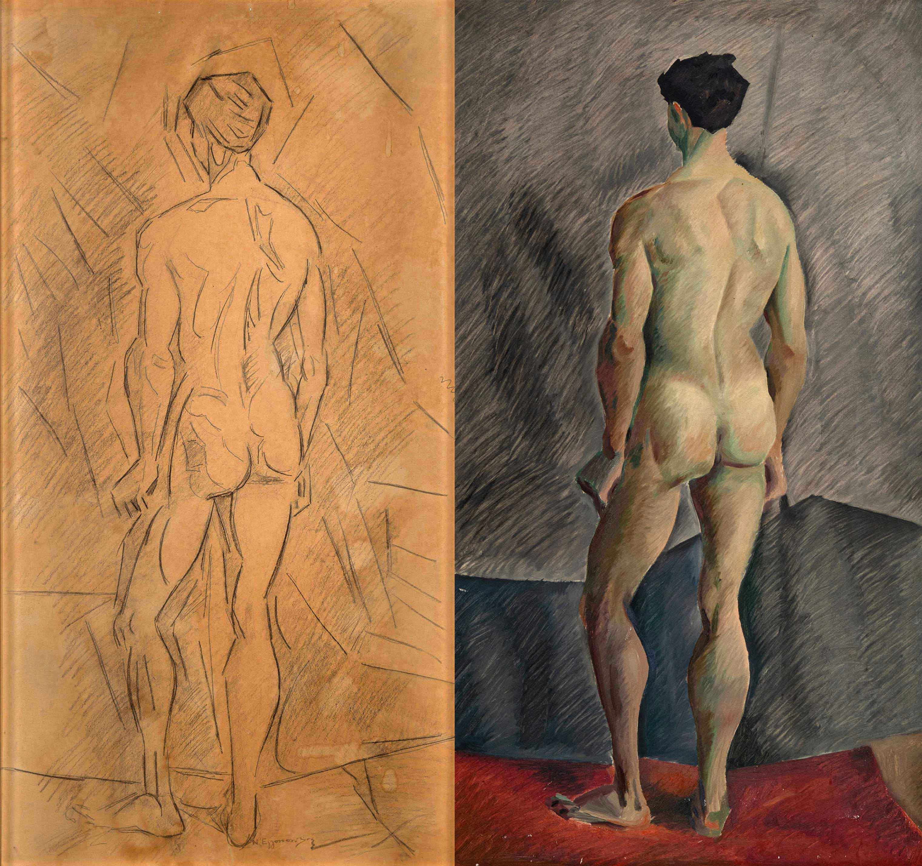 α) Γυμνό (1938), β) Γυμνό (1938)