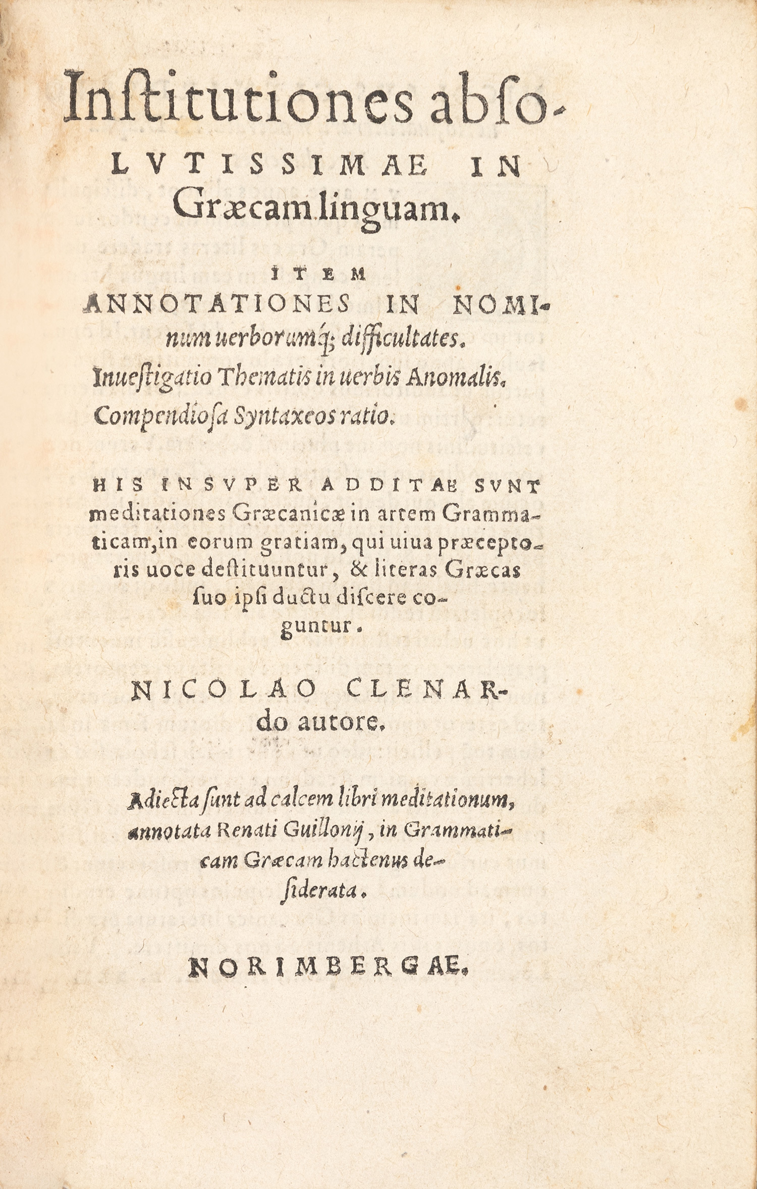 CLEYNAERTS, Nicolas.