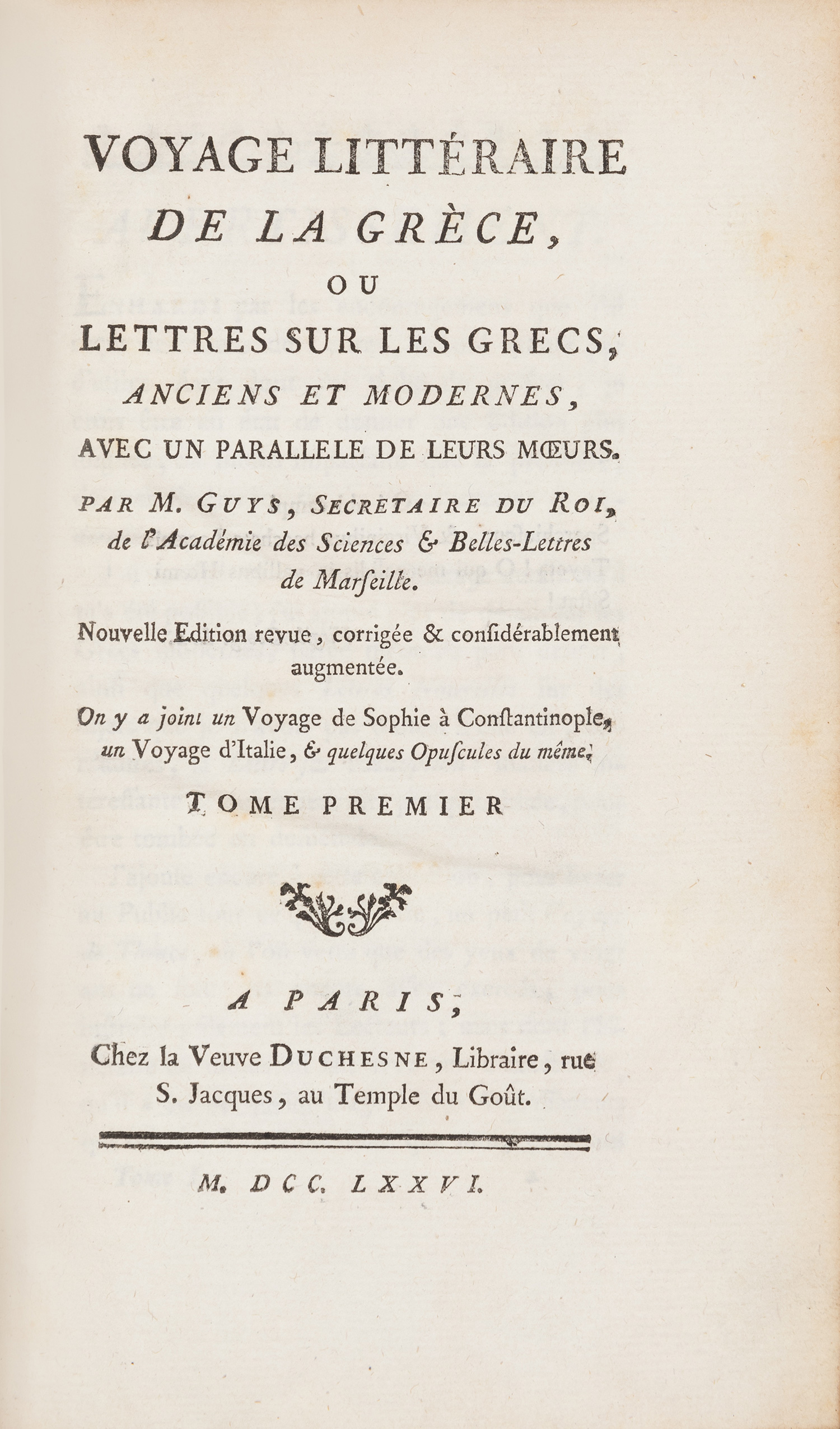 GUYS, Pierre Augustin.