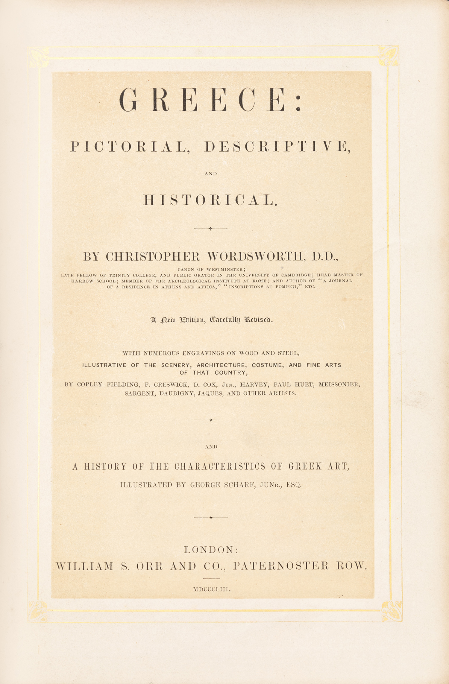 WORDSWORTH, Christopher.