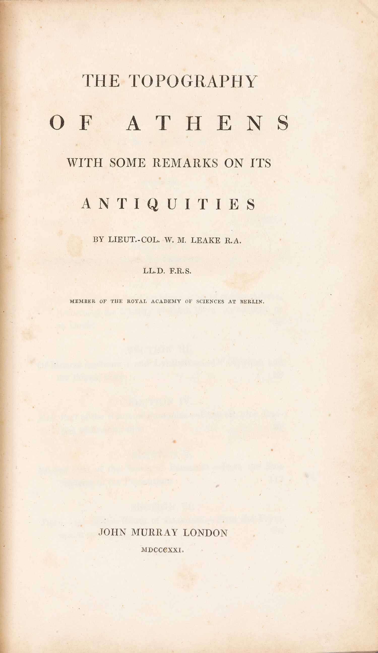 LEAKE, William Martin.