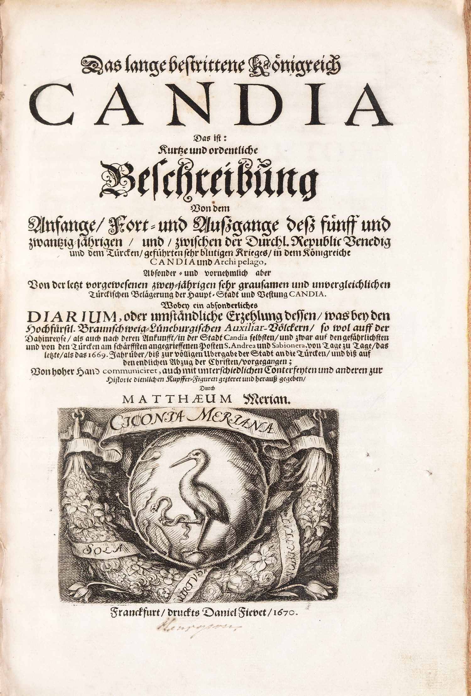 MERIAN, Matthäus.