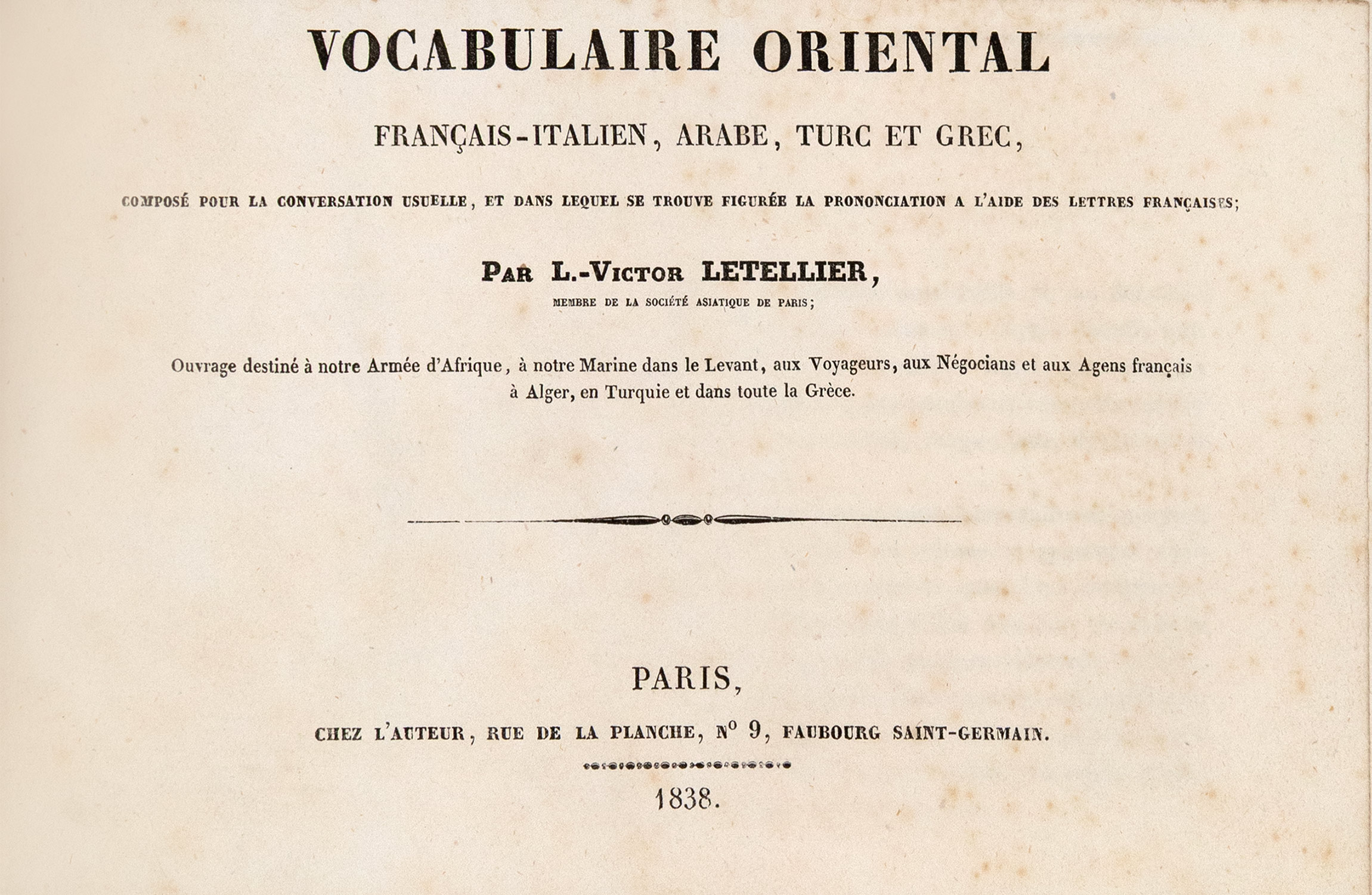 LETELLIER, Louis Victor.