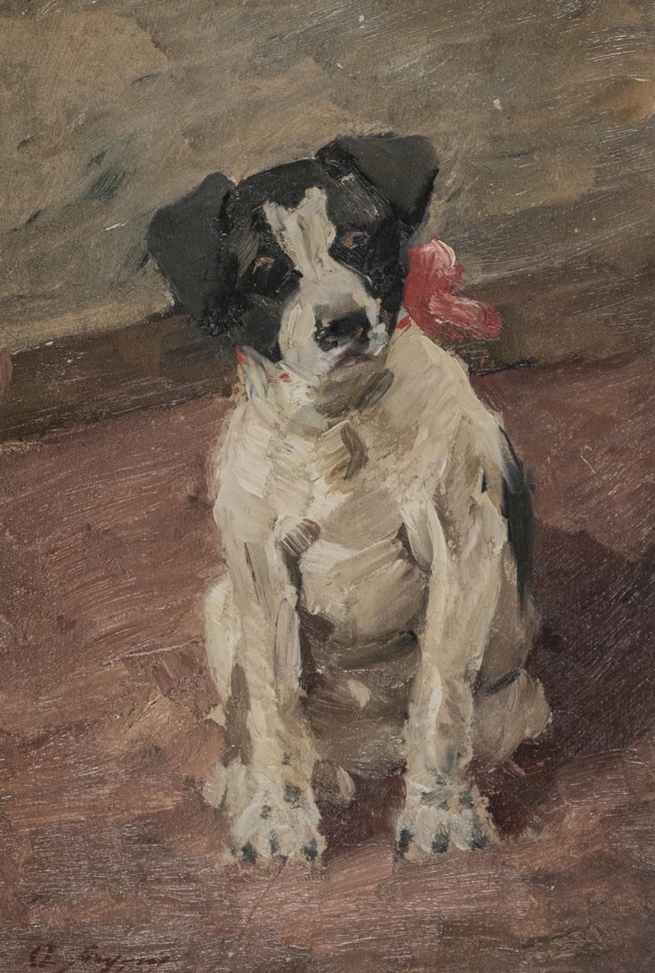 Σκυλίτσα με κόκκινο φιόγκο