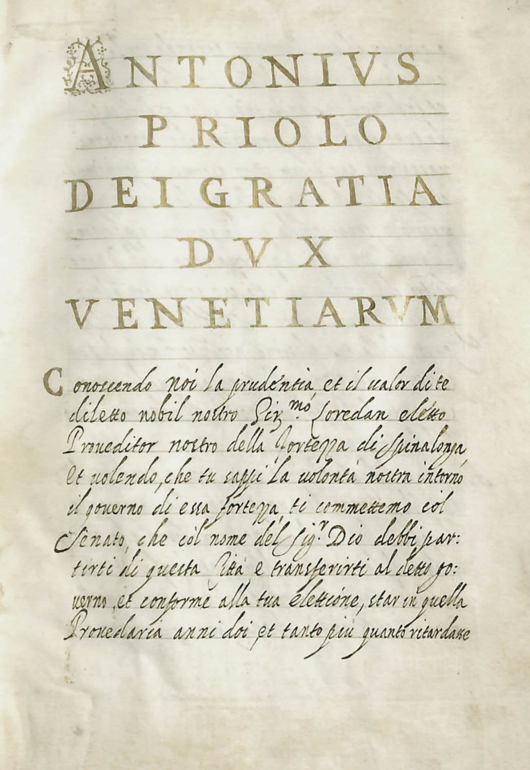 PRIULI, Antonio, δόγης τῆς Βενετίας, 1618-1623.