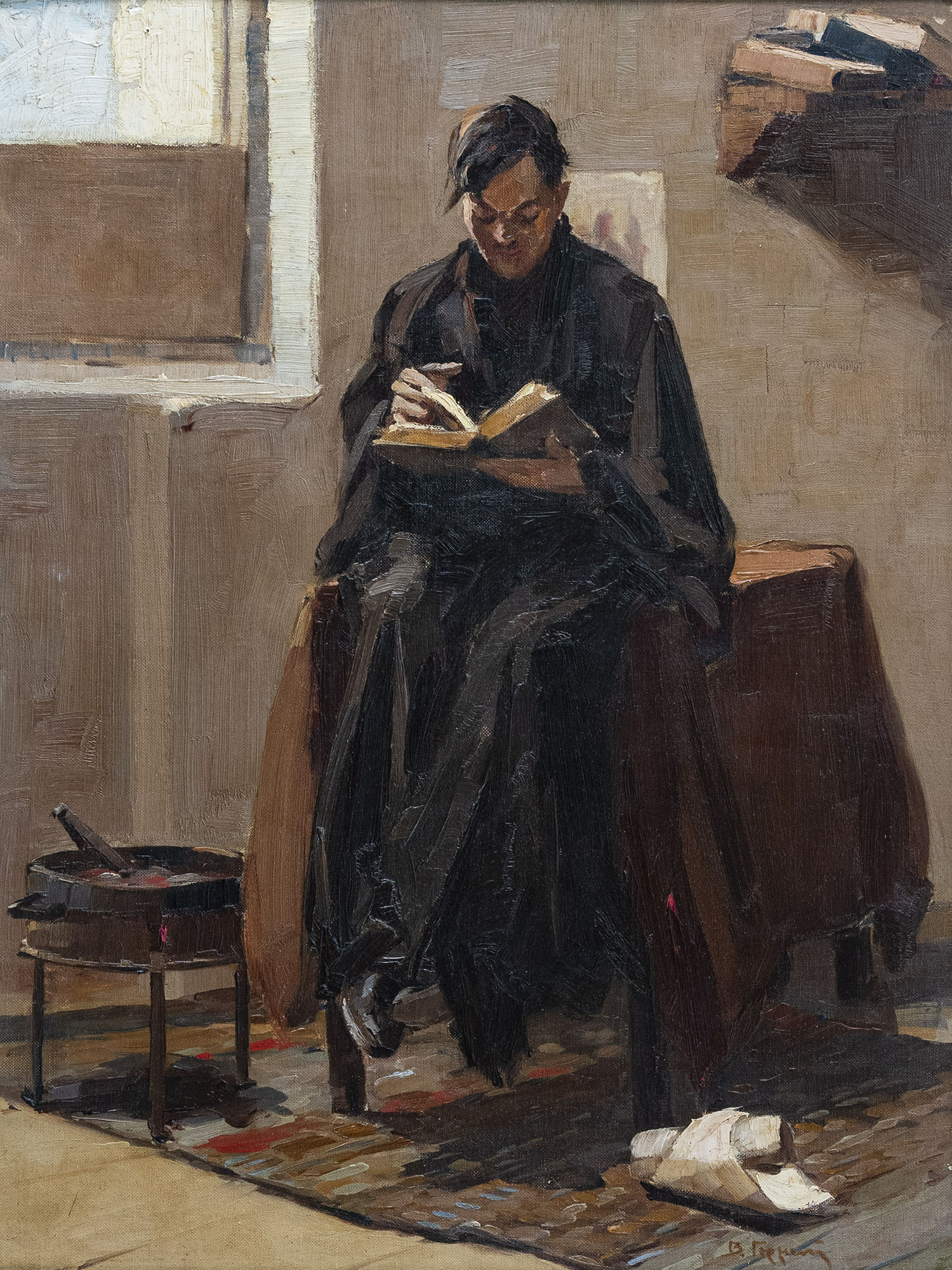 Άντρας που διαβάζει