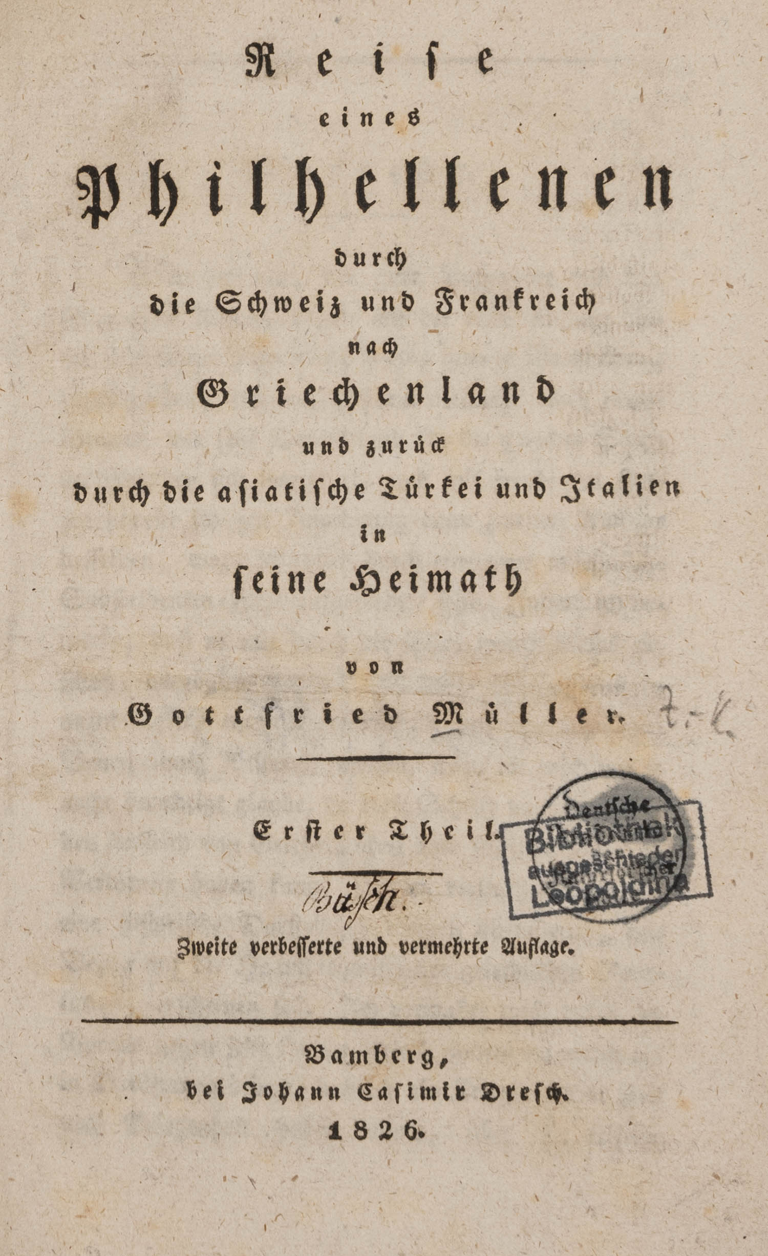 MÜLLER, Gottfried.